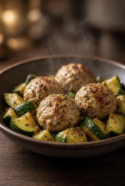 Turkey Meatballs with Zucchini